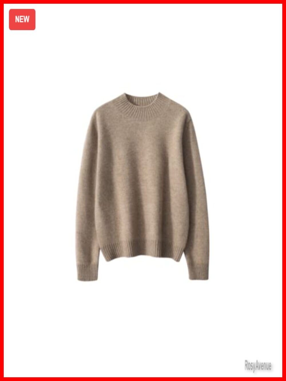 Cashmere Wool Blend Turtleneck Long Sleeve Pullover Sweater